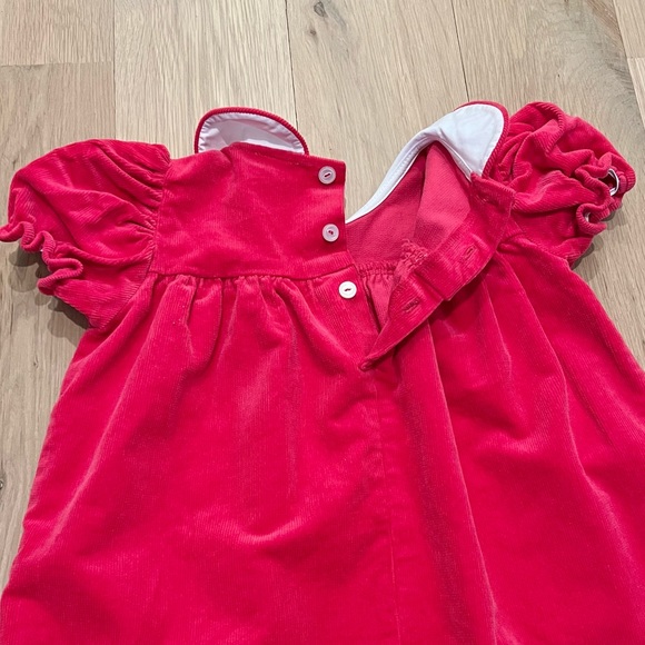 The Beaufort Bonnet Company TBBC Corduroy Short Sleeve Holly Day Dress 2T Pink - Picture 11 of 16
